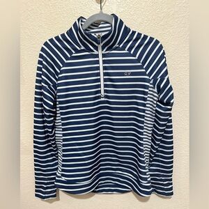 Vineyard Vines Blue and White Striped Pullover